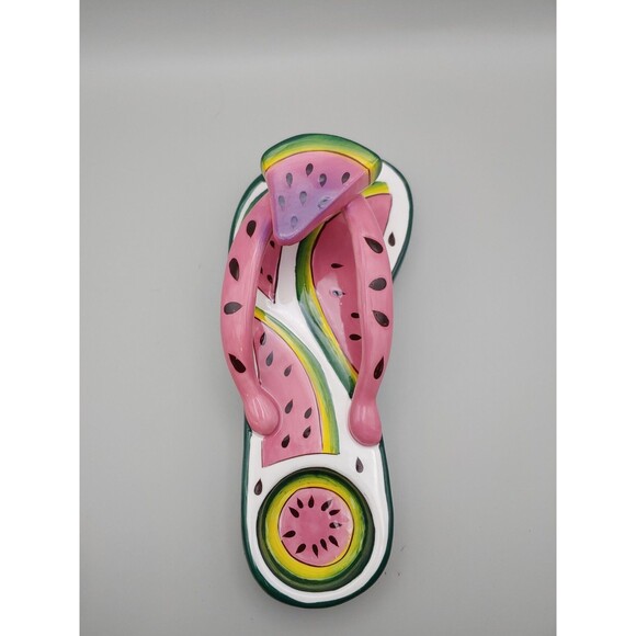 Diane's Happy Toes What a Melon Flip Flop Candle Holder - Picture 3 of 4